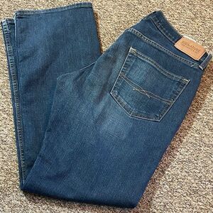 Signature Levi Strauss & Co Dark Blue Men's Straight Jeans Size 32x32